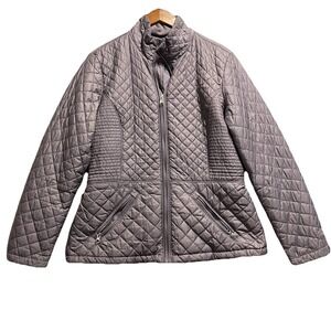 The North Face Womens Quilted Luna Insulated Jacket XL Purple Outdoor Gorpcore